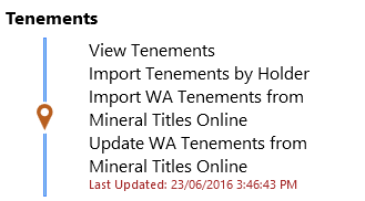 Dashboard Tenements Menu